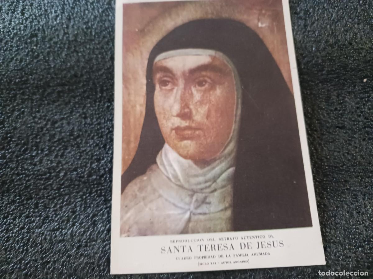 Postales: reproduccion del retrato de santa teresa, propiedad de la familia ahumada