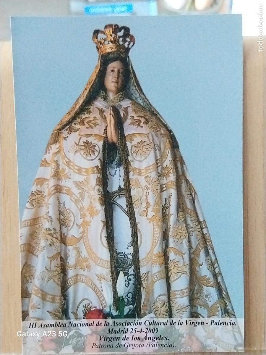 Postales: GRIJOTA VIRGEN NTRA SRA DE LOS ANGELES PALENCIA TARJETA DORSO BLANCO TAMA&Ntilde;O POSTAL
