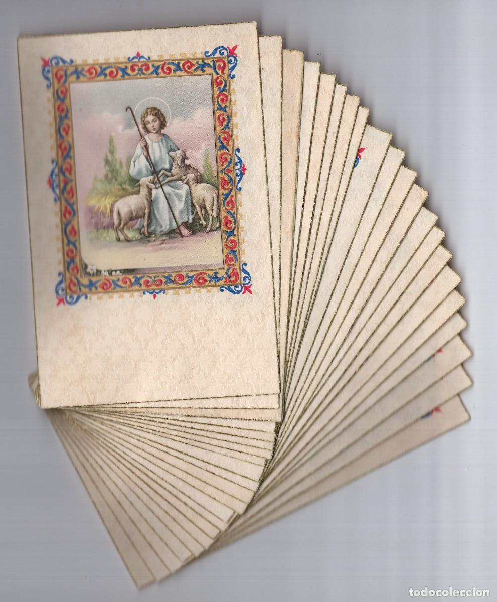 Postales: Lote 21 estampas religiosas antiguas