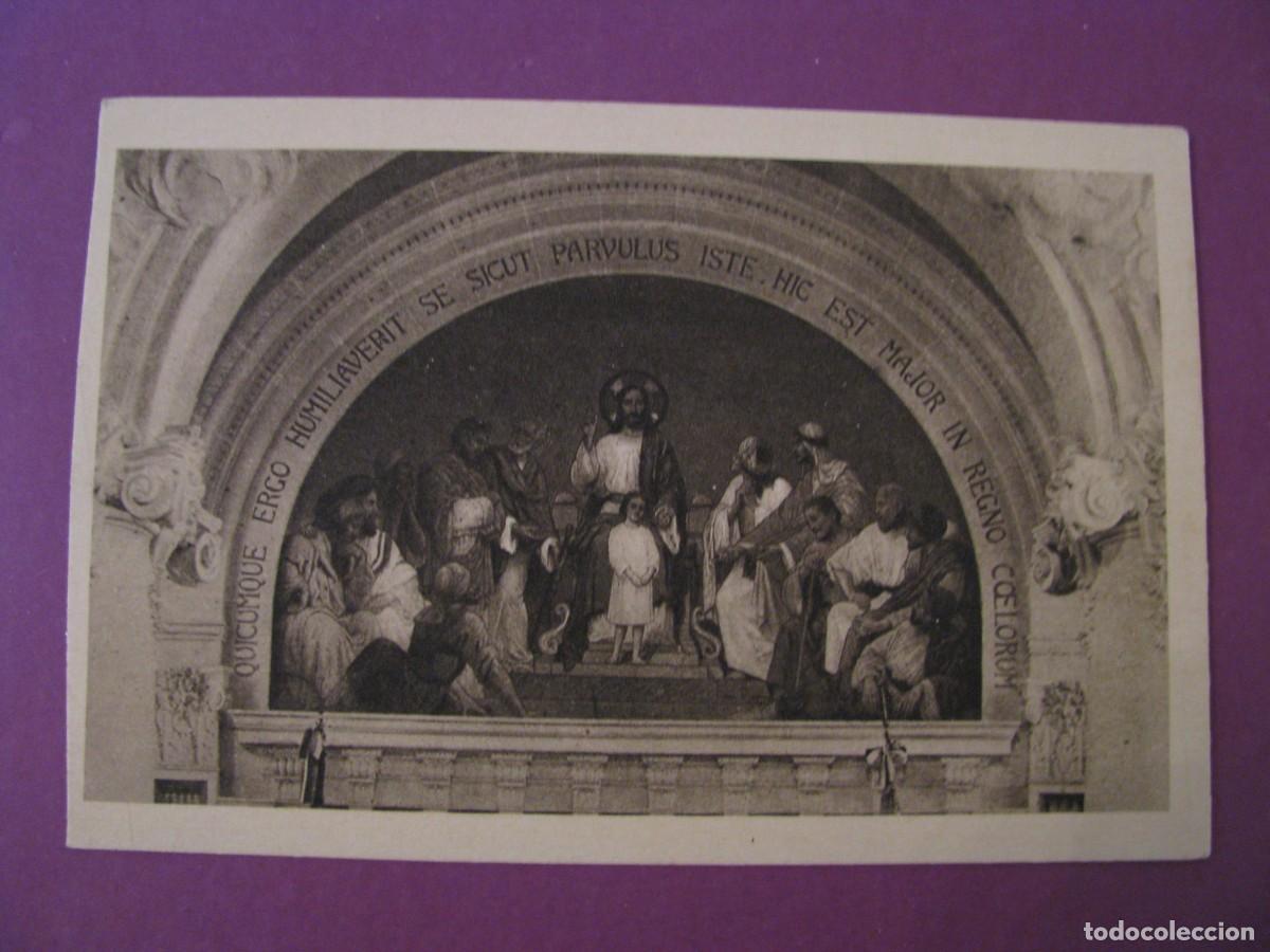 Postales: ANTUGUA POSTAL DEL FRESCO DE LA CAPILLA DE CARMELITAS DE LISIEUX. FRANCIA.