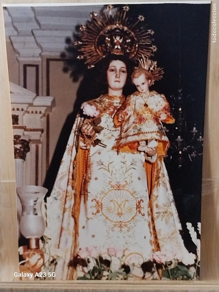 Postales: VIRGEN NTRA SRA CON NI&Ntilde;O POR DETERMINAR FOTO PARTICULAR TAMA&Ntilde;O POSTAL PAPEL FINO