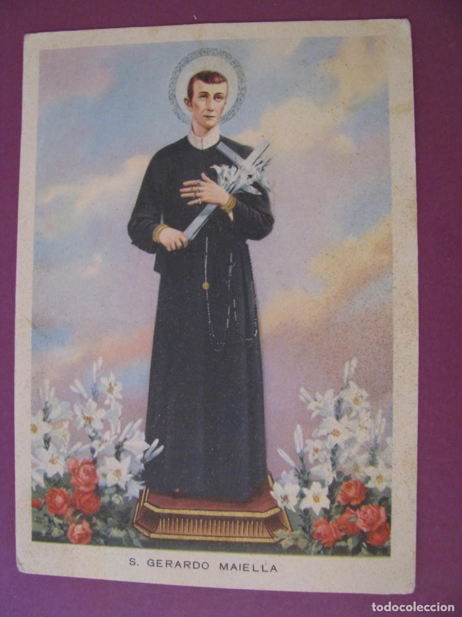Postales: POSTAL RELIGIOSA. S. GERARDO MAIELLA. RSTATUA QUE SE VENERA EN SANTUARIO S. GERARDO MAIELLA. ITALIA