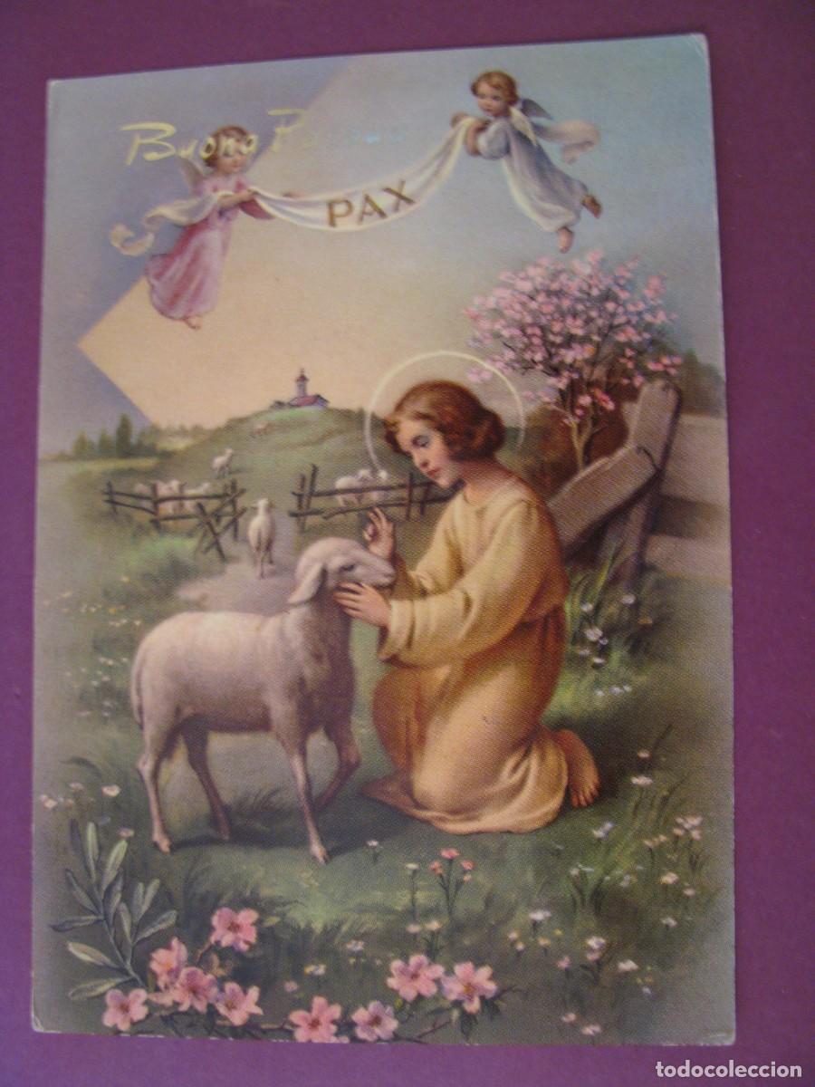 Postales: POSTAL RELIGIOSA. BUONA PASQUA. ED. SAR. ITALIA. CIRCULADA