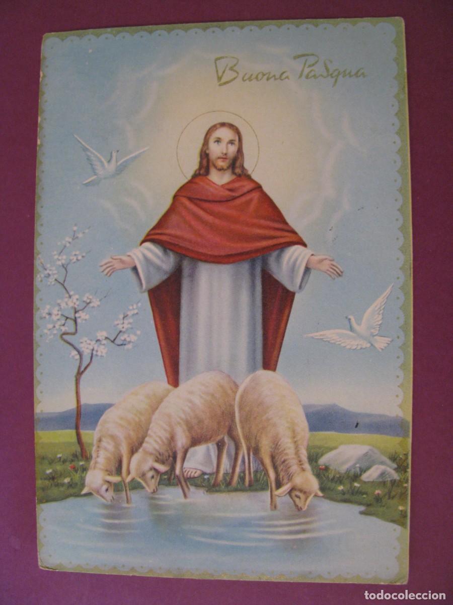 Postales: POSTAL RELIGIOSA. BUONA PASQUA. ITALIA. CIRCULADA 1974