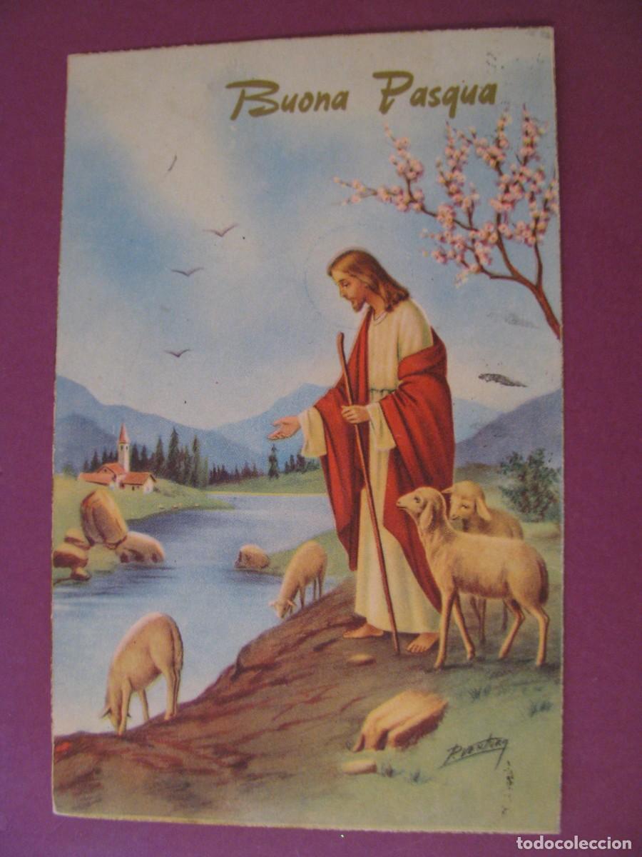 Postales: POSTAL RELIGIOSA. BUONA PASQUA. ED. CECAMI. CIRCULADA 1965