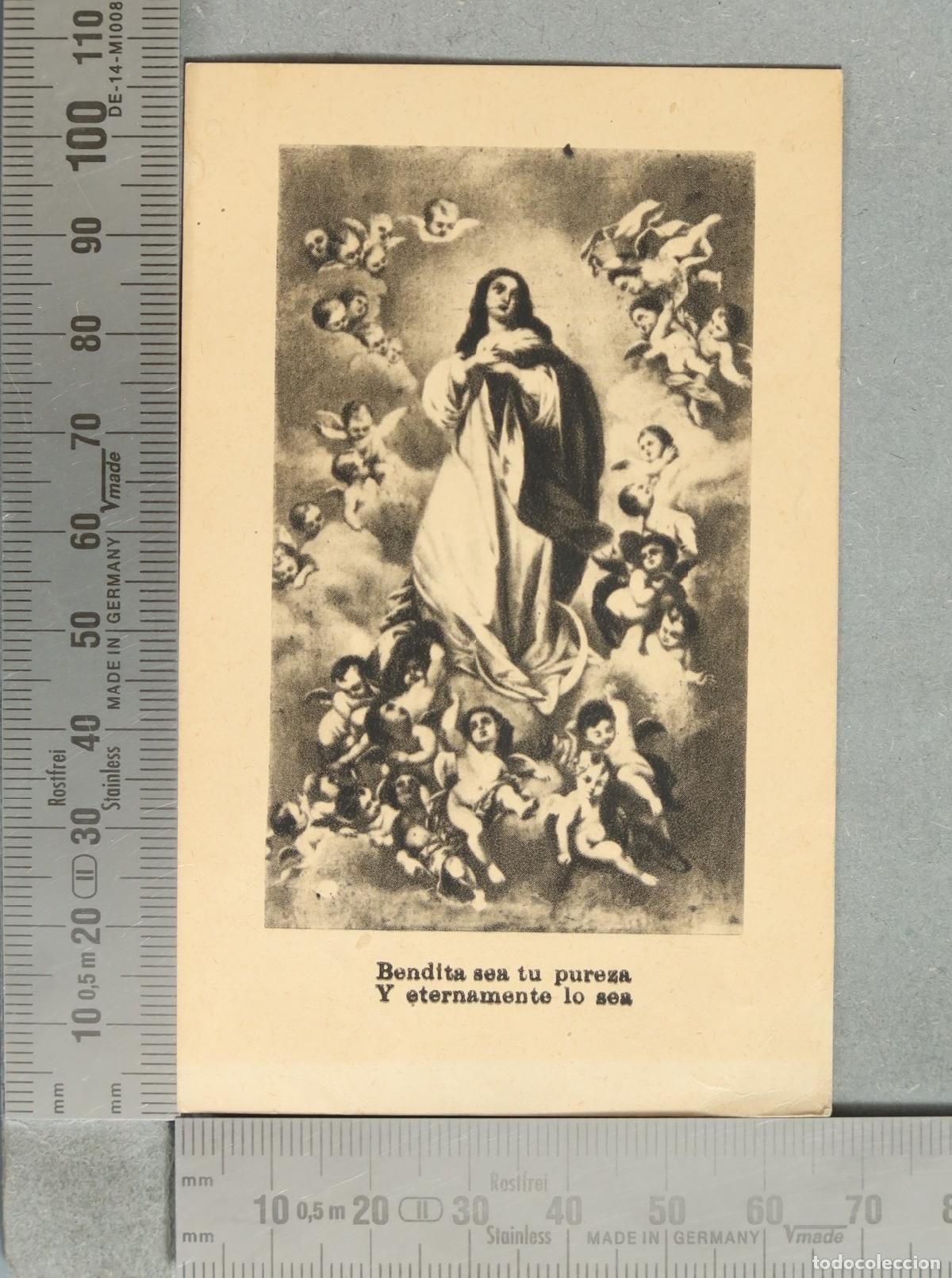 Postkarten: ESTAMPA. Bendita sea tu pureza Y eternamente lo sea - Inmaculada Concepci&oacute;n