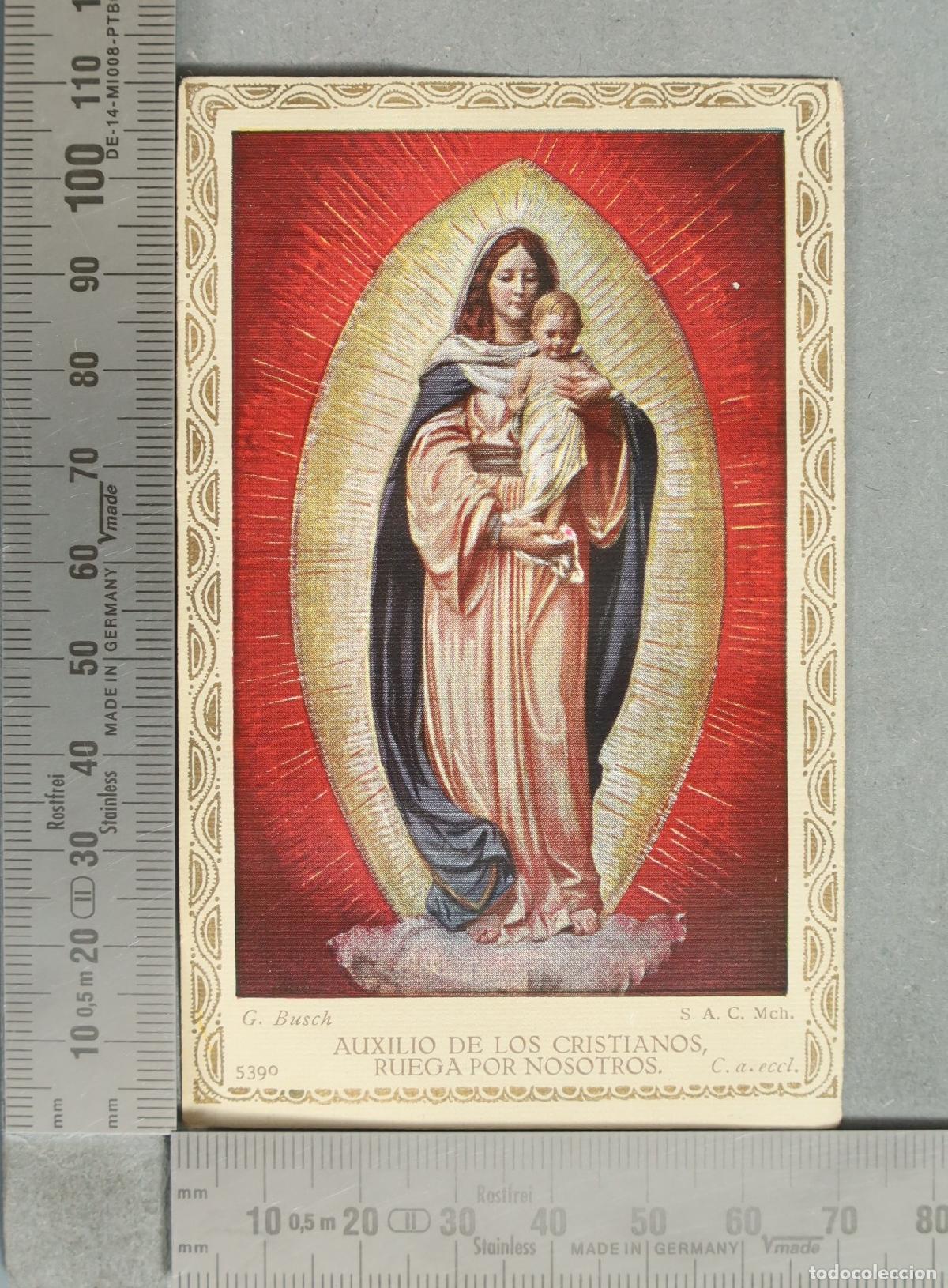 Postales: ESTAMPA. Auxilio de los Cristianos, ruega por nosotros - G. Busch