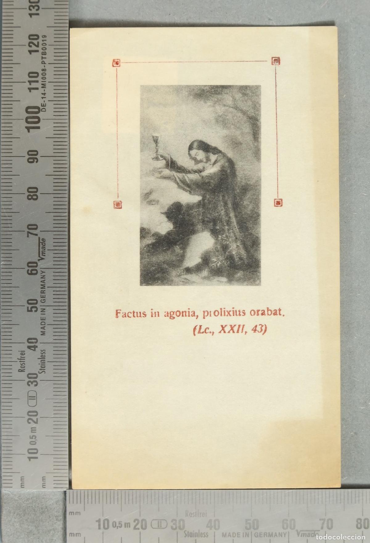 Postales: ESTAMPA. Factus in agonia, prolixius orabat