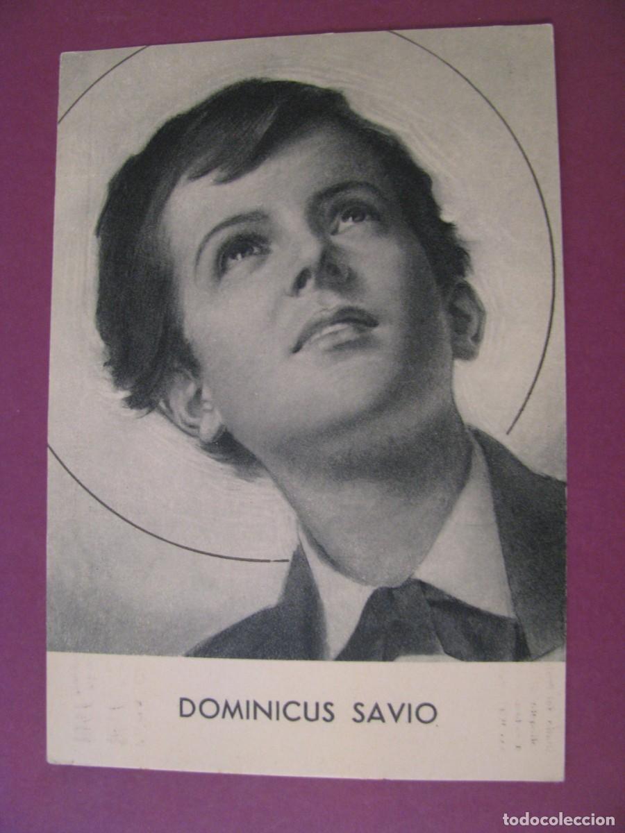 Postales: POSTAL RELIGIOSA. SANTO DOMINGO SAVIO CENTENARIO COMPA&Ntilde;IAS TURIN 1947 1959