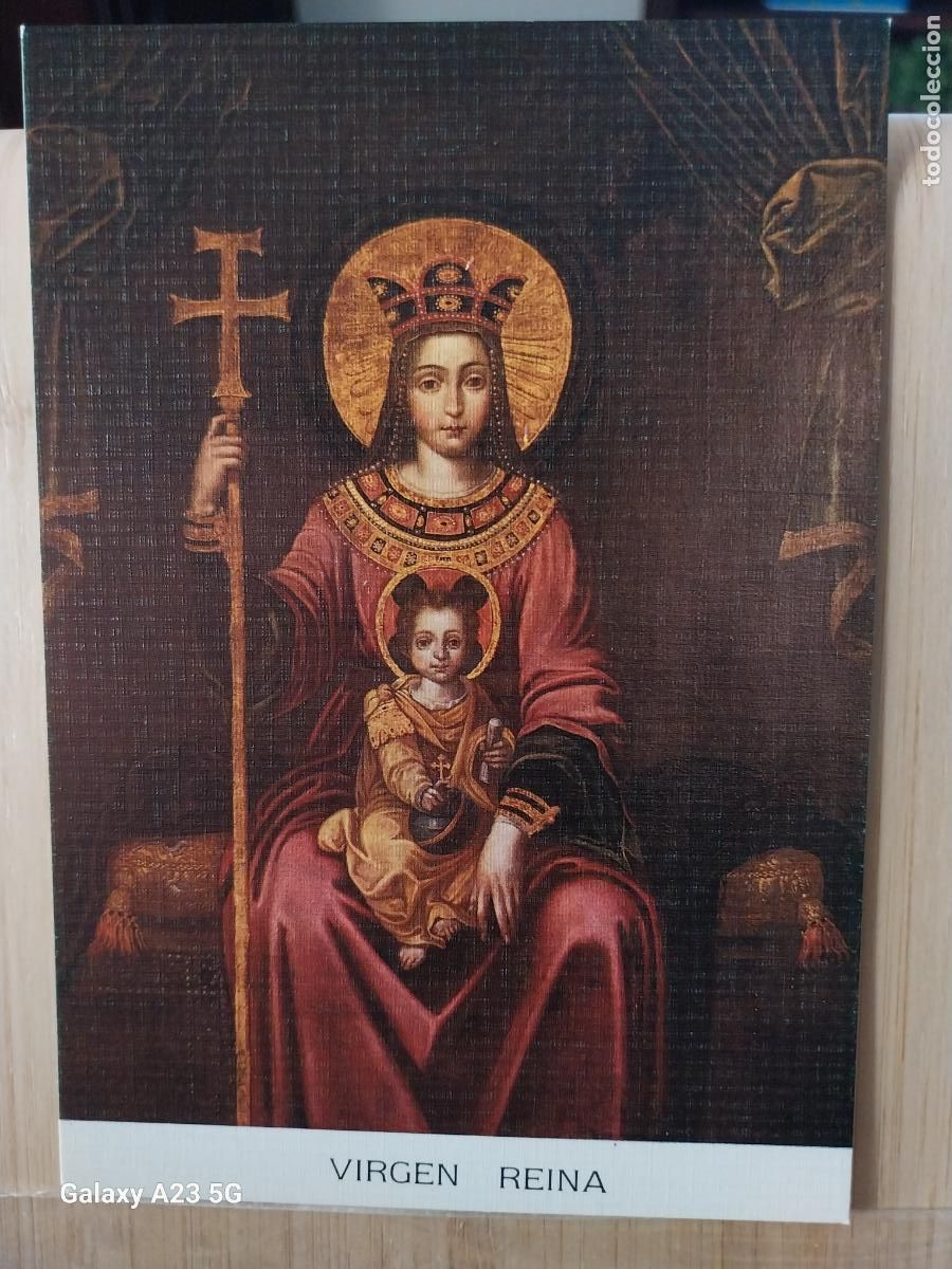 Postales: TULEBRAS VIRGEN NTRA SRA REINA CON NI&Ntilde;O ED SICILIA 5 A&Ntilde;O 1989 SC ORIGINAL