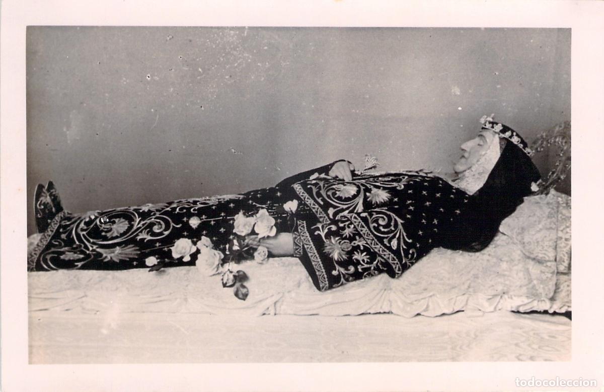 Postales: Postal de fotograf&iacute;a mortuoria antigua con mujer fallecida en atuendo formal