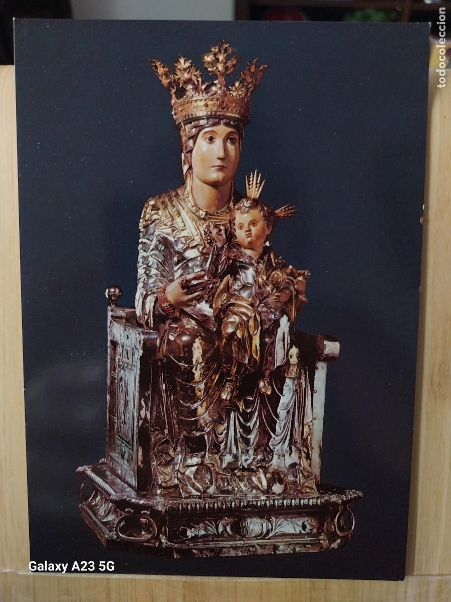 Postales: VIRGEN NTRA SRA SANTA MARIA LA REAL CON NI&Ntilde;O PAMPLONA ED AN 027 A&Ntilde;O 1990 SC ORIGINAL +