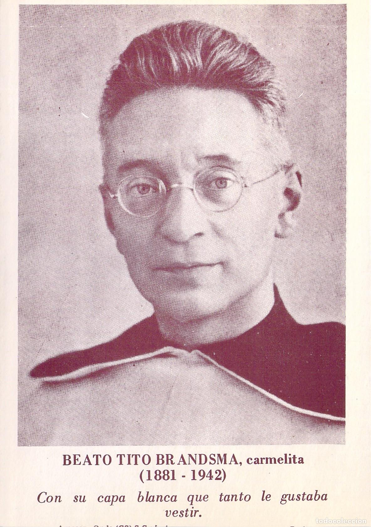 Postales: Postal de Beato Tito Brandsma, fraile carmelita