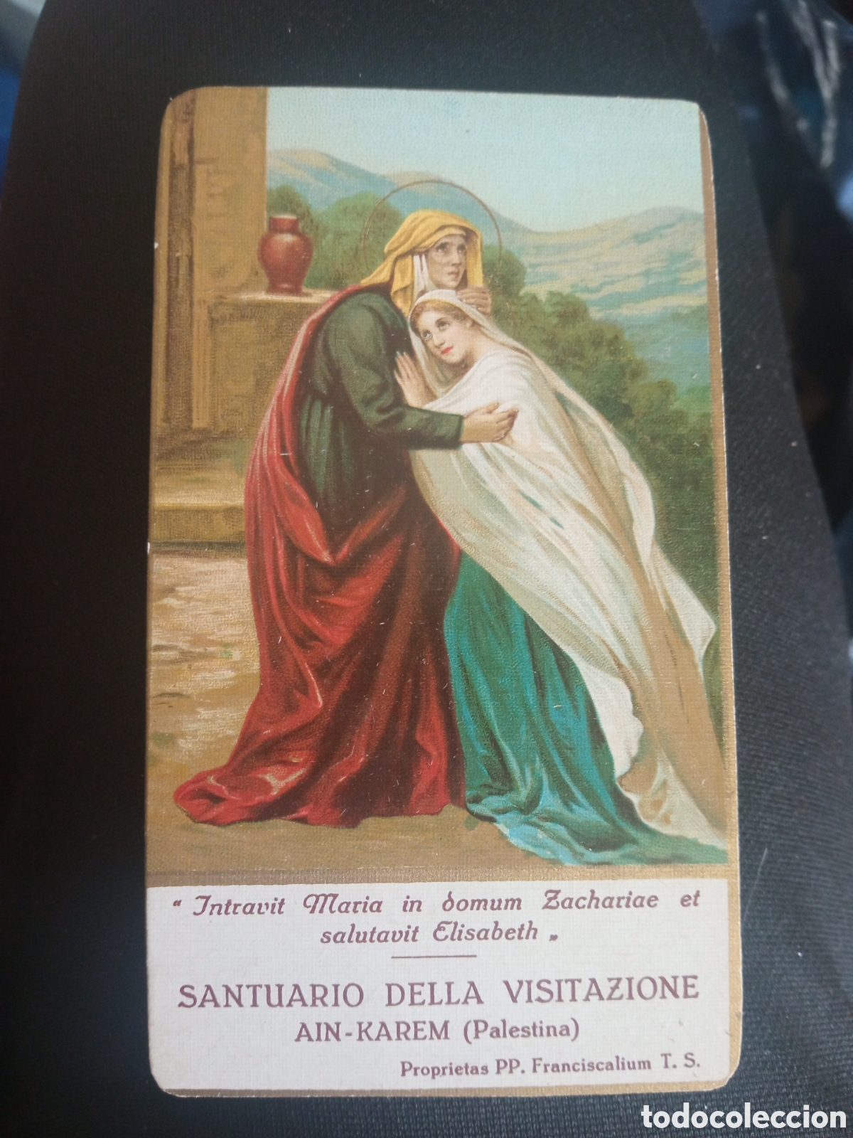Postales: Antigua estampa, Santuario Della Visitazione, Palestina