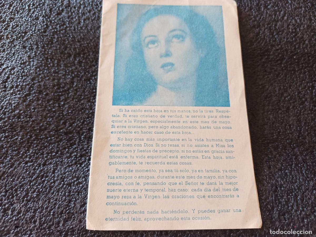 Postales: estampa diptica, mes de maria