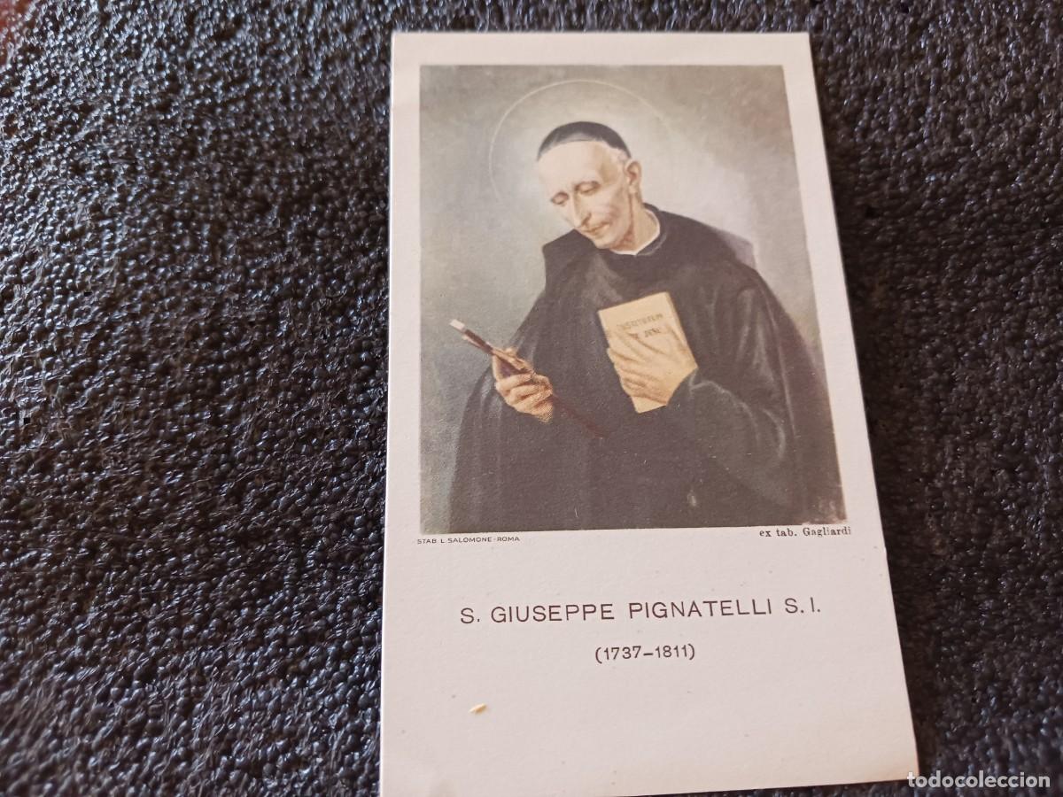 Postales: estampa s. giuseppe pignatelli, orazione