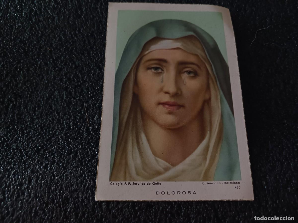 Postales: estampa, dolorosa, colegio jesuitas de quito