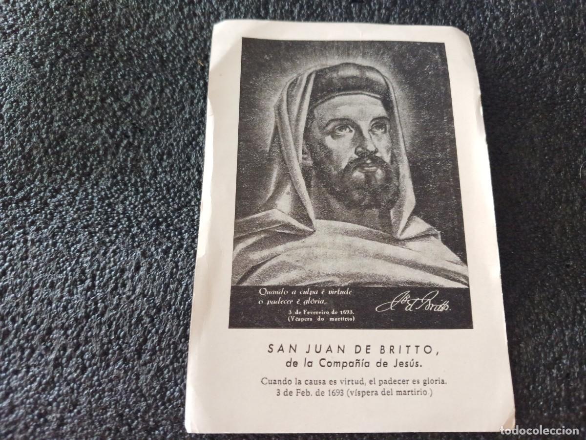 Postales: estampa, san juan de britto, de la compa&ntilde;ia de jesus
