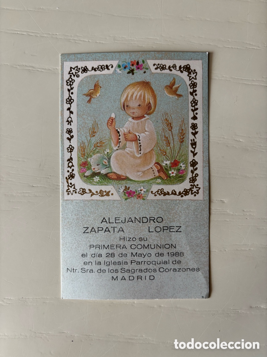 Postales: Recordatorio Comuni&oacute;n Mayo 1988