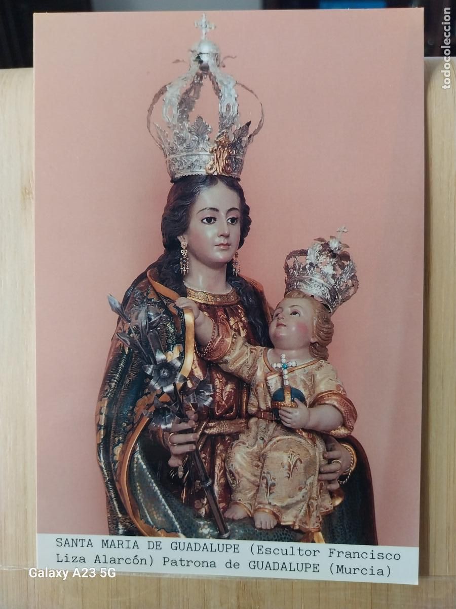 Postales: GUADALUPE VIRGEN NTRA SRA DE GUADALUPE MURCIA ED VISATABELLA DORSO HIMNO POESIA