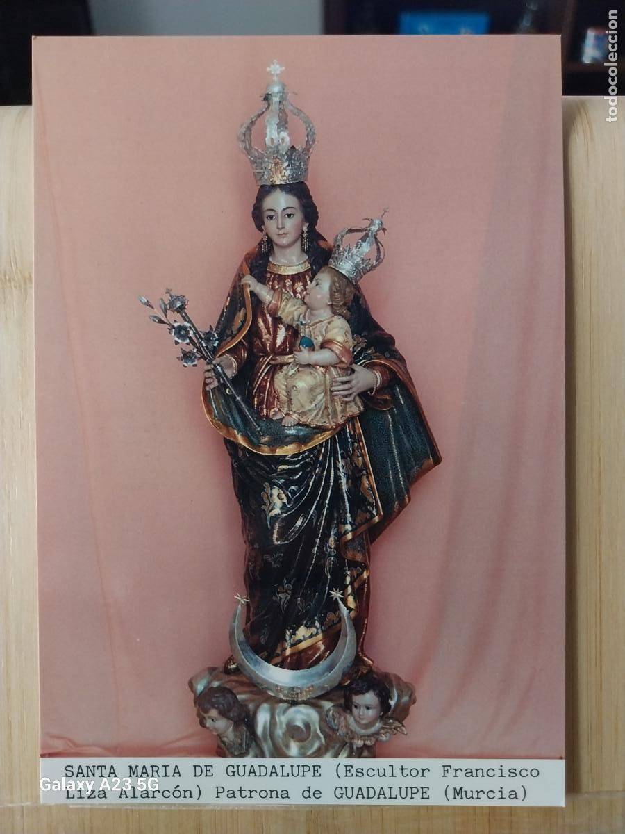 Postales: GUADALUPE VIRGEN NTRA SRA DE GUADALUPE MURCIA ED VISATABELLA DORSO BIOGRAFIA