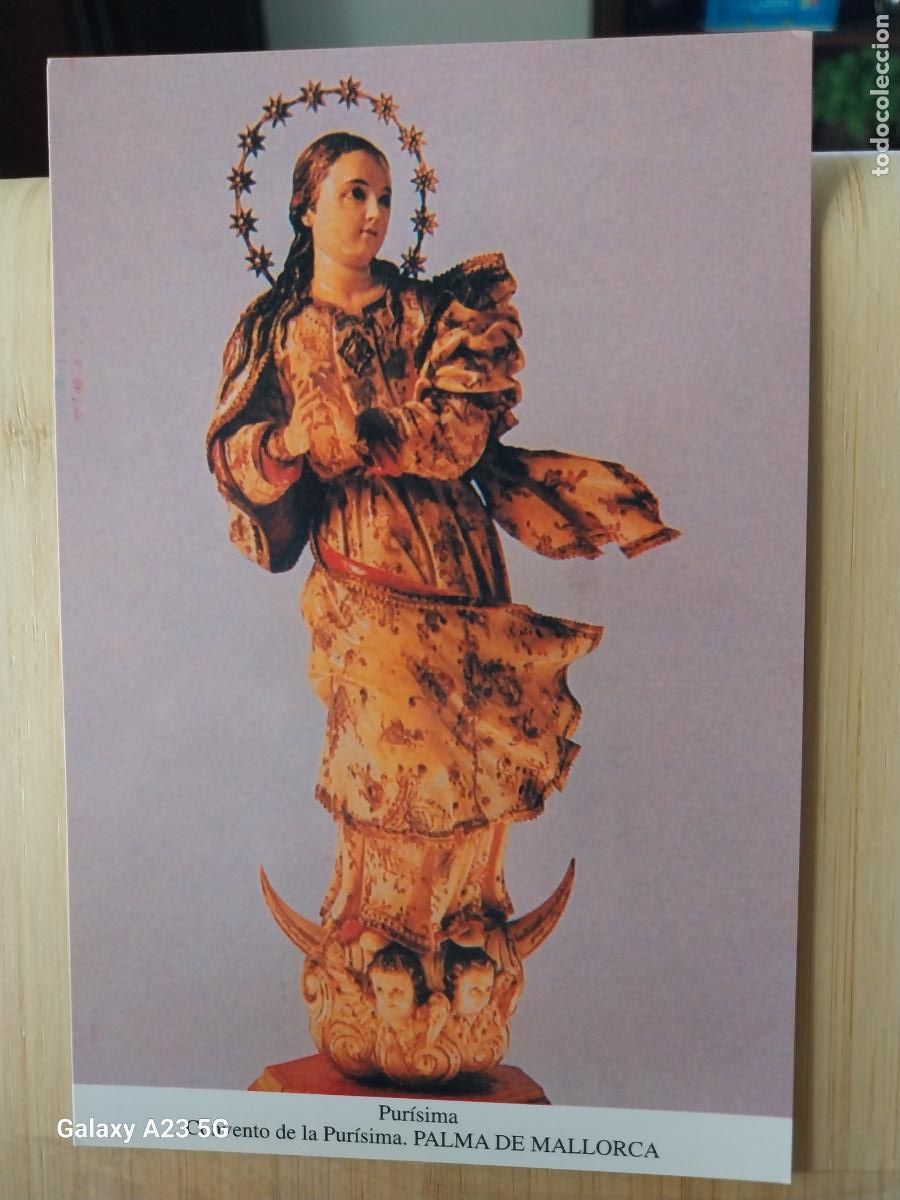 Postales: VIRGEN NTRA SRA PURISIMA MALLORCA TARJETA DORSO BLANCO TAMA&Ntilde;O POSTAL