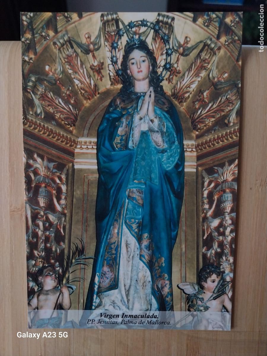 Postales: JESUITAS VIRGEN NTRA SRA DE LA INMACULADA MALLORCA TARJETA DORSO BLANCO TAMA&Ntilde;O POSTAL