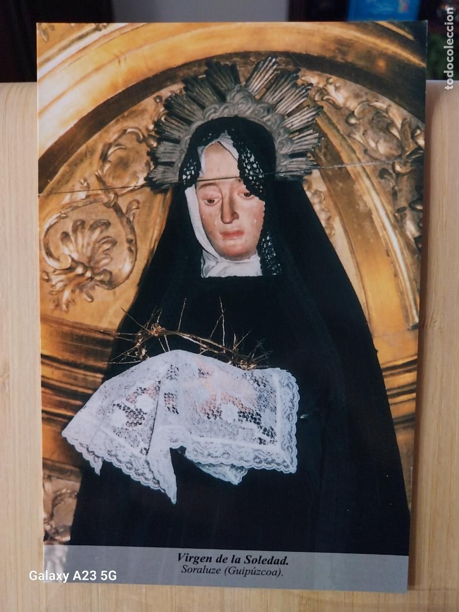 Postales: SORALUZE VIRGEN NTRA SRA DE LA SOLEDAD GUIPUZCOA TARJETA DORSO BLANCO TAMA&Ntilde;O POSTAL