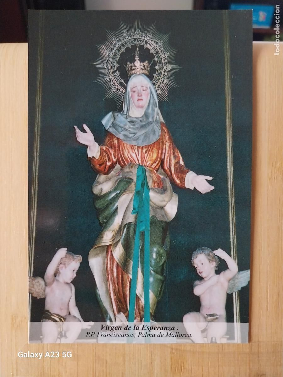 Postales: FRANCISCANOS VIRGEN NTRA SRA DE LA ESPERANZA MALLORCA TARJETA DORSO BLANCO TAMA&Ntilde;O POSTAL