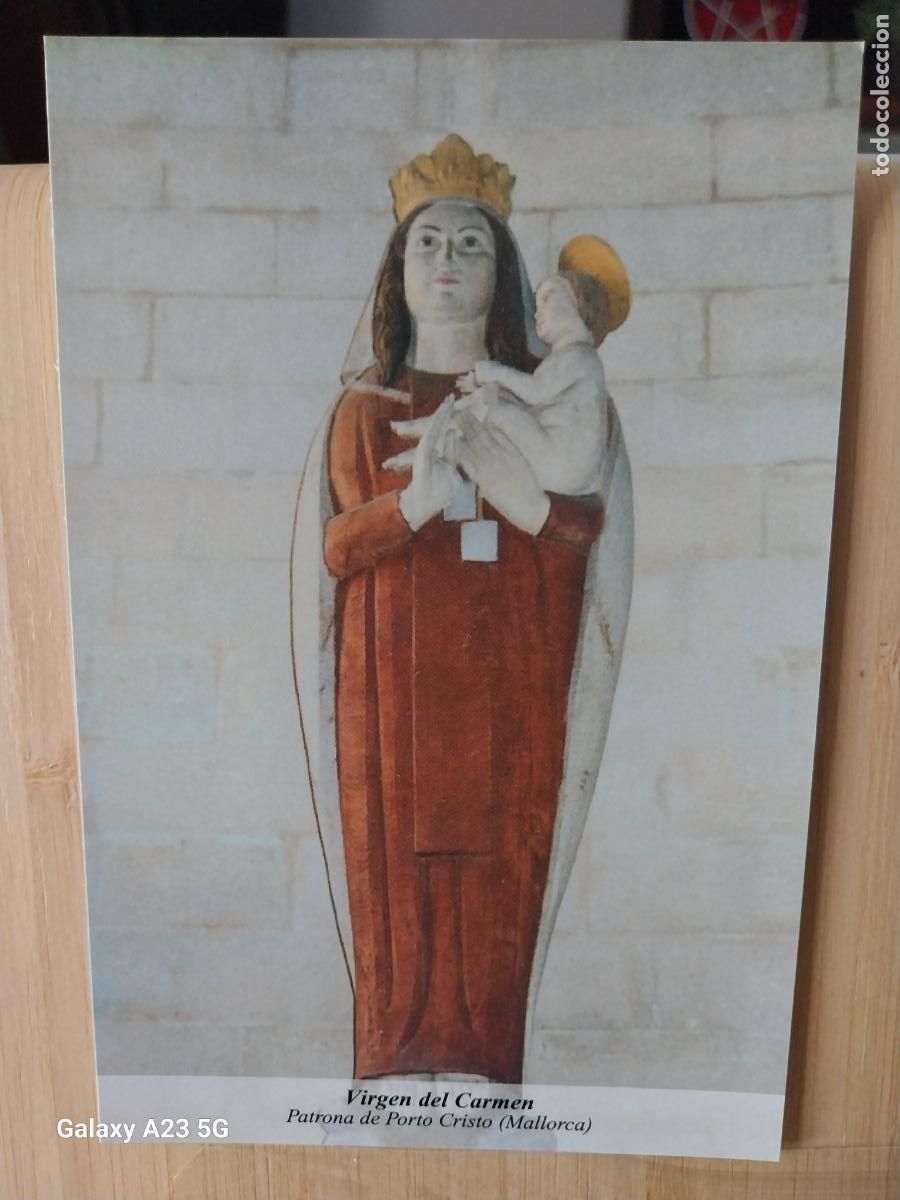 Postales: PORTO CRISTO VIRGEN NTRA SRA DEL CARMEN MALLORCA TARJETA DORSO BLANCO TAMA&Ntilde;O POSTAL