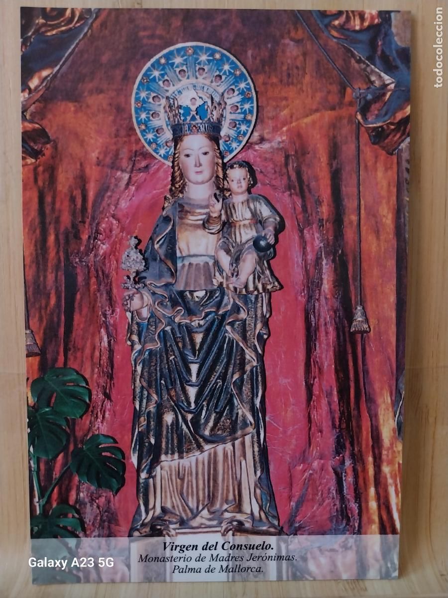 Postales: JERONIMAS VIRGEN NTRA SRA DEL CONSUELO MALLORCA TARJETA DORSO BLANCO TAMA&Ntilde;O POSTAL