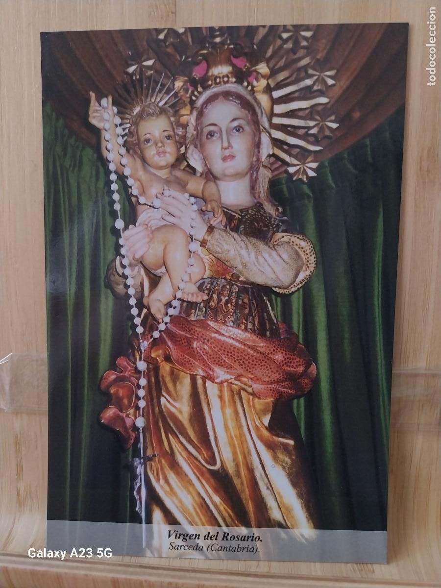 Postales: SARCEDA VIRGEN NTRA SRA DEL ROSARIO CANTABRIA TARJETA TAMA&Ntilde;O POSTAL