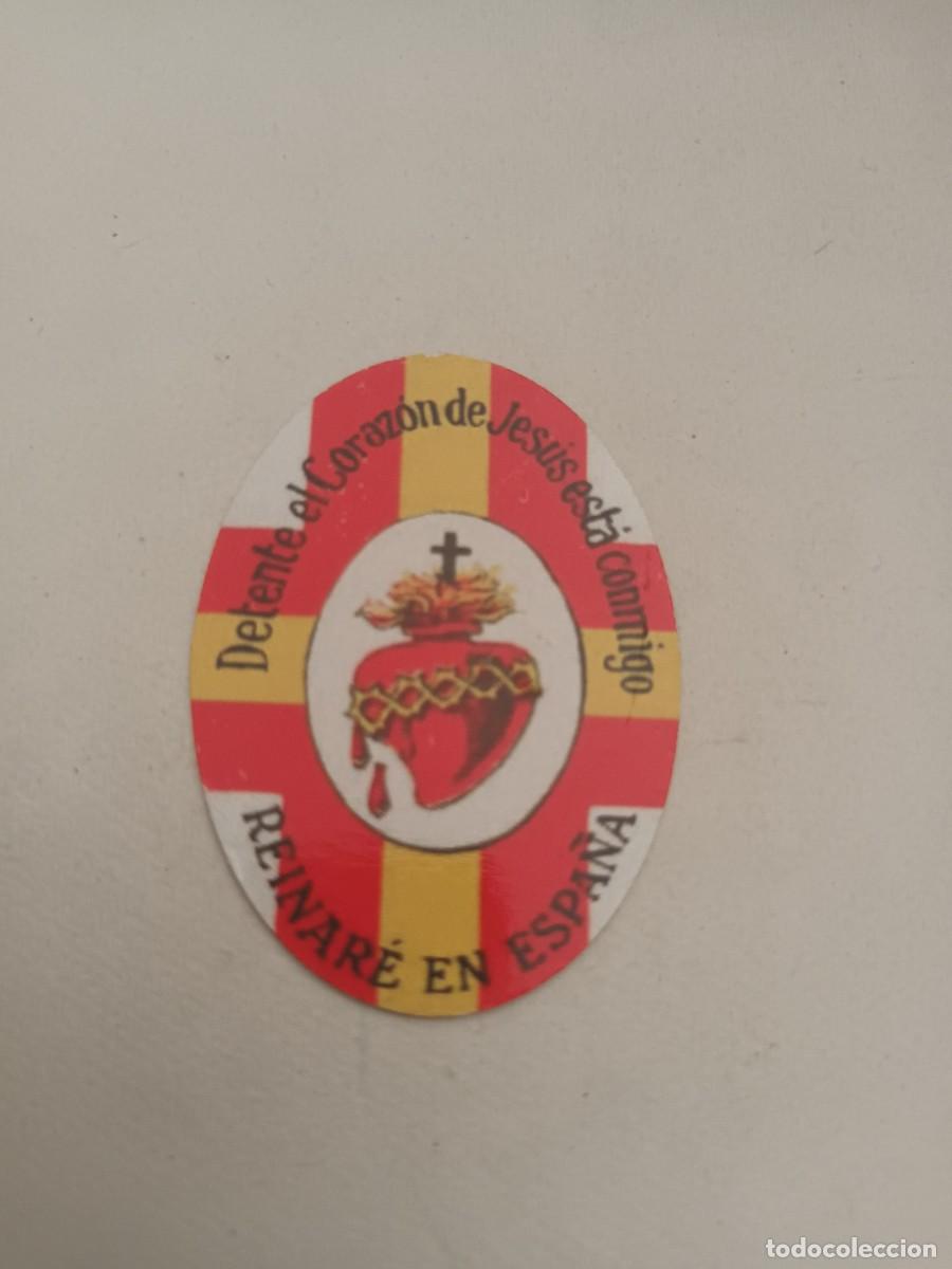 Postales: ESTAMPA DETENTE EL CORAZON DE JESUS ESTA CONMIGO. REINAR&Eacute; EN ESPA&Ntilde;A