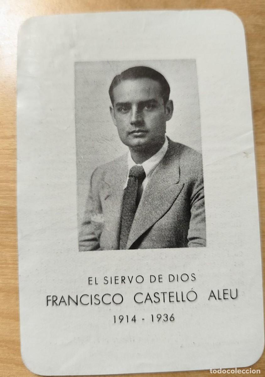 Postales: ES 264 - Estampa Religiosa Siervo de Dios Francisco Castell&oacute; Aleu