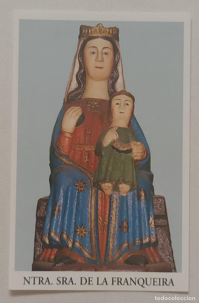 Postales: ESTAMPA NTRA. SRA. DE LA FRANQUEIRA - ORACION EN HONOR DA VIRXE DA FONTE DA FRANQUEIRA (REVERSO)