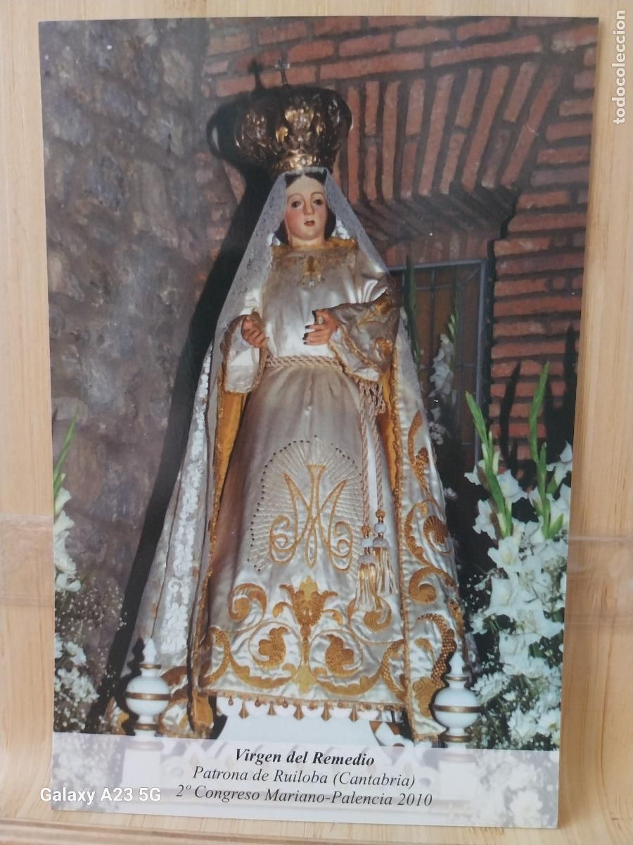 Postales: RUILOBA VIRGEN NTRA SRA DEL REMEDIO CANTABRIA TARJETA TAMA&Ntilde;O POSTAL DORSO BLANCO