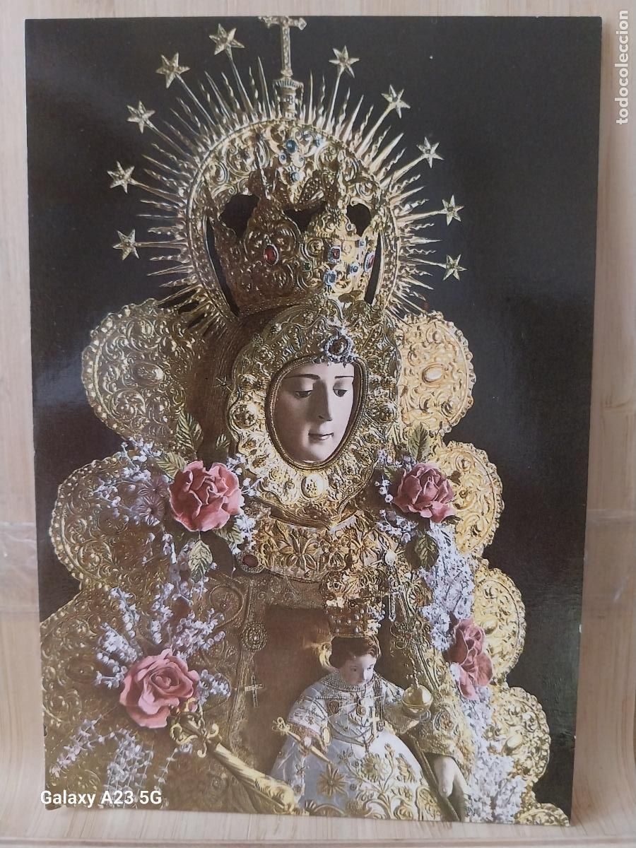 Postales: ALMONTE VIRGEN NTRA SRA DEL ROCIO HUELVA ED HERMANDAD ALMONTE SC ORIGINAL A&Ntilde;O 1985