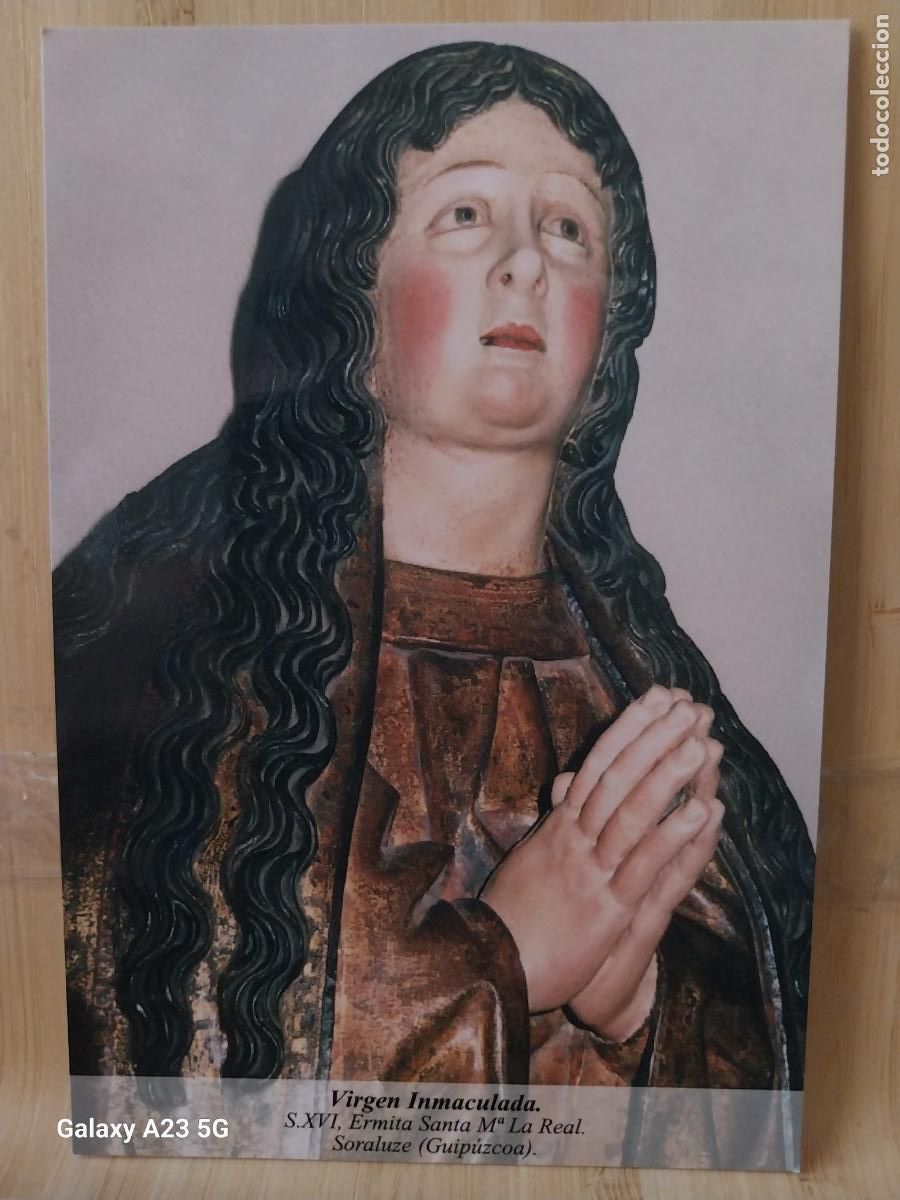 Postales: SORALUZE VIRGEN NTRA SRA DE LA INMACULADA CUIPUZCOA TARJETA DORSO BLANCO TAMA&Ntilde;O POSTAL