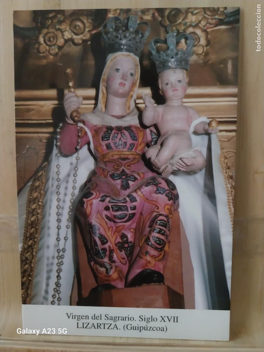 Postales: LIZARTZA VIRGEN NTRA SRA DEL SAGRARIO GUIPUZCOA TARJETA DORSO BLANCO TAMA&Ntilde;O POSTAL