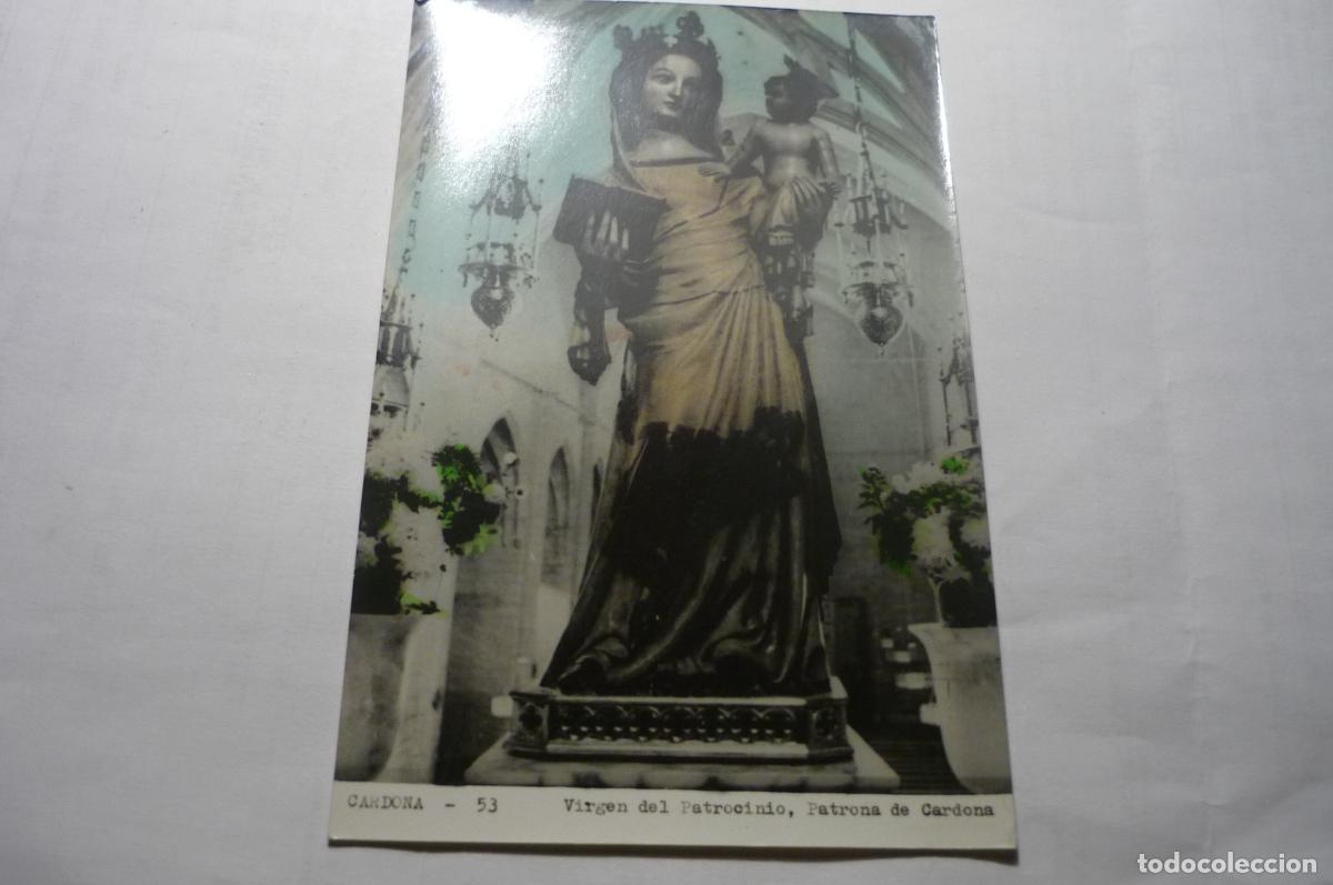 Postales: postal cardona.-virgen patrocinio -patrona coloreada cm