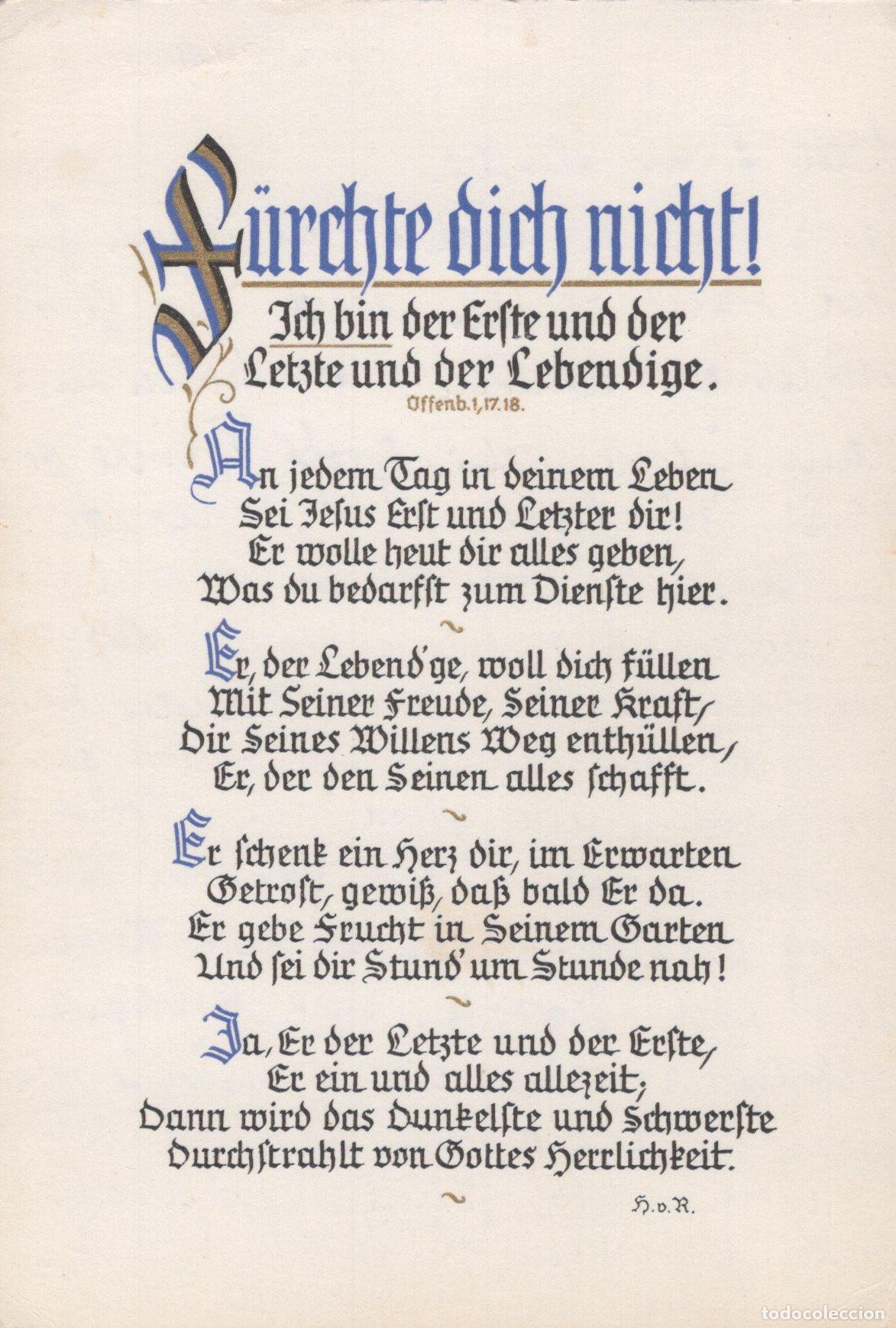 Postales: Topics Christianity German Scripture Card *YBB816 - Foto 1