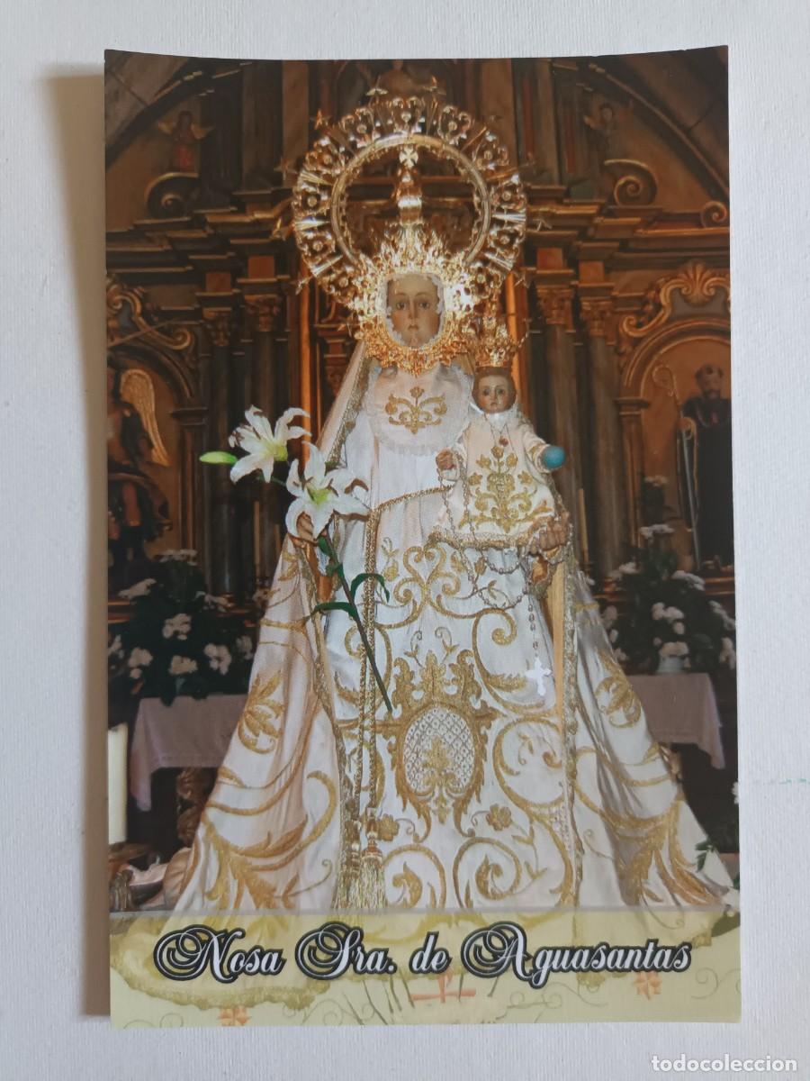 Postales: ESTAMPA NOSA SRA. DE AGUASANTAS - ACORDAOS (REVERSO)