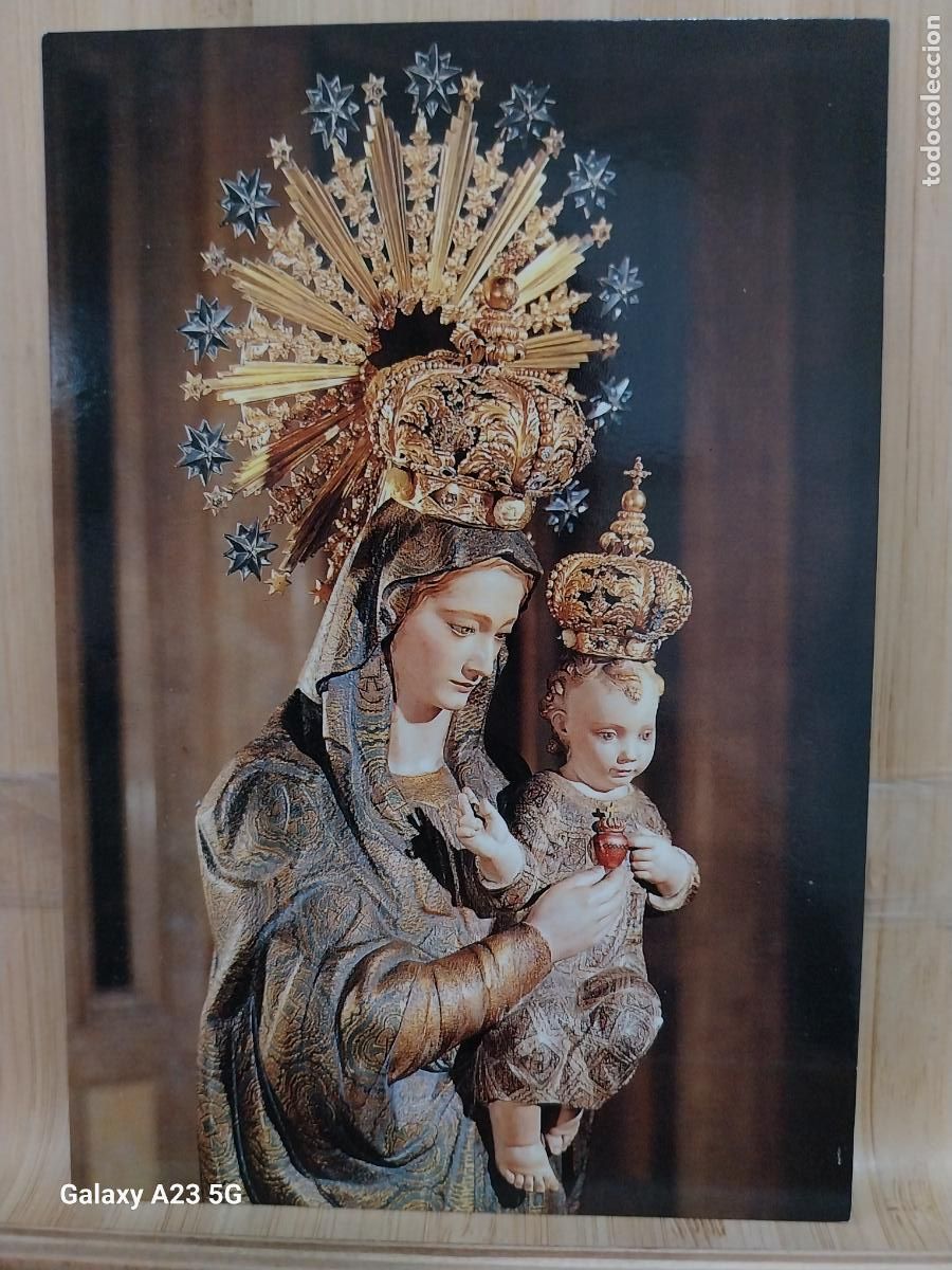 Postales: VIRGEN NTRA SRA SAGRADO CORAZON BARCELONA TARJETA TAMA&Ntilde;O POSTAL SC