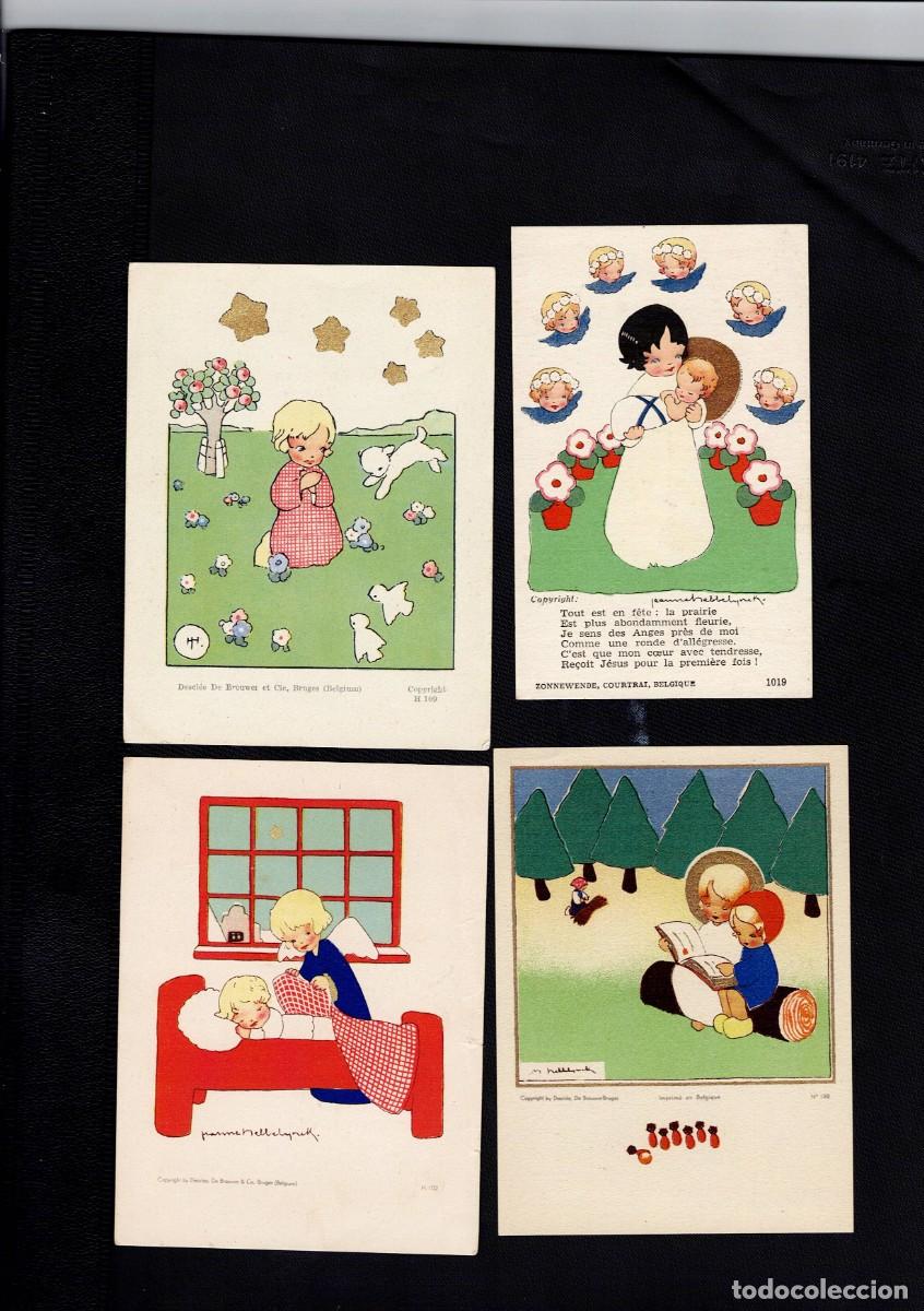 Postales: 12 Precioso conjunto de estamps religiosa antiguas JEANNE HEBBELYNCK(1891-1959)