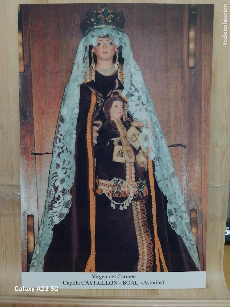 Postales: CASTRILLON BOAL VIRGEN NTRA SRA DEL CARMEN ASTURIAS TARJETA DORSO BLANCO TAMA&Ntilde;O POSTAL