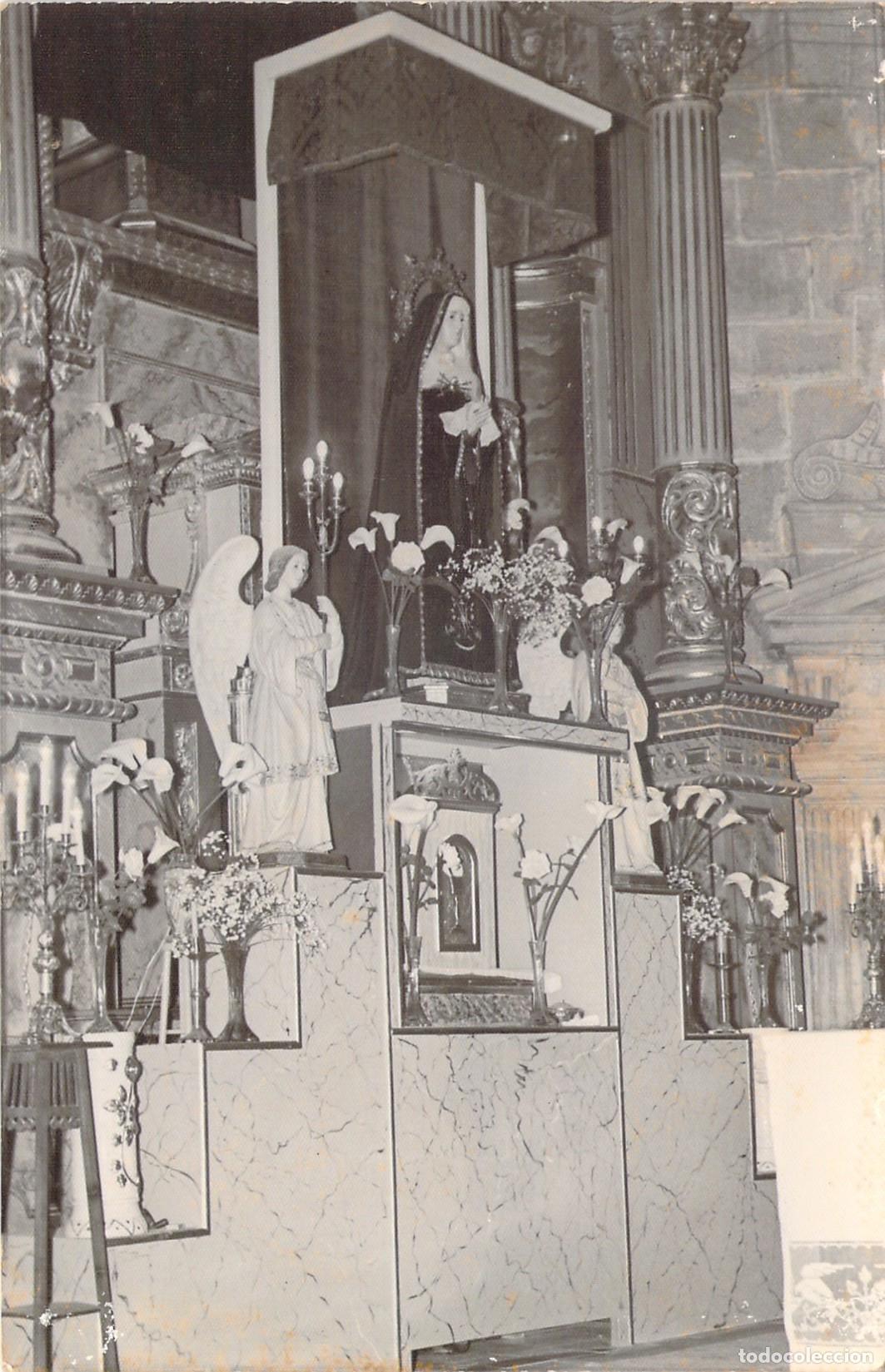 Postales: Postal foto de altar religioso con imagen de la Virgen