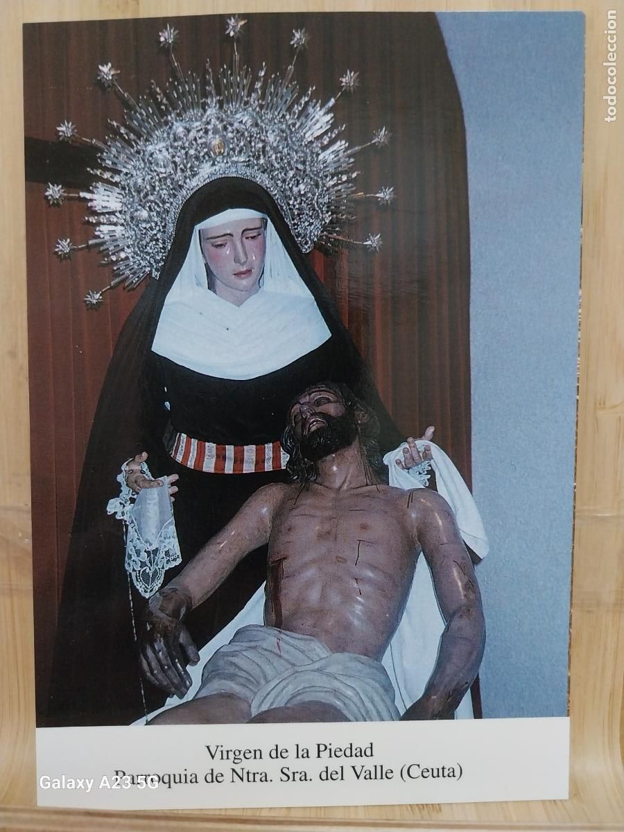 Postales: IGLESIA SE&Ntilde;ORA DEL VALLE VIRGEN NTRA SRA DE LA PIEDAD CEUTA TARJETA DORSO BLANCO TAMA&Ntilde;O POSTAL