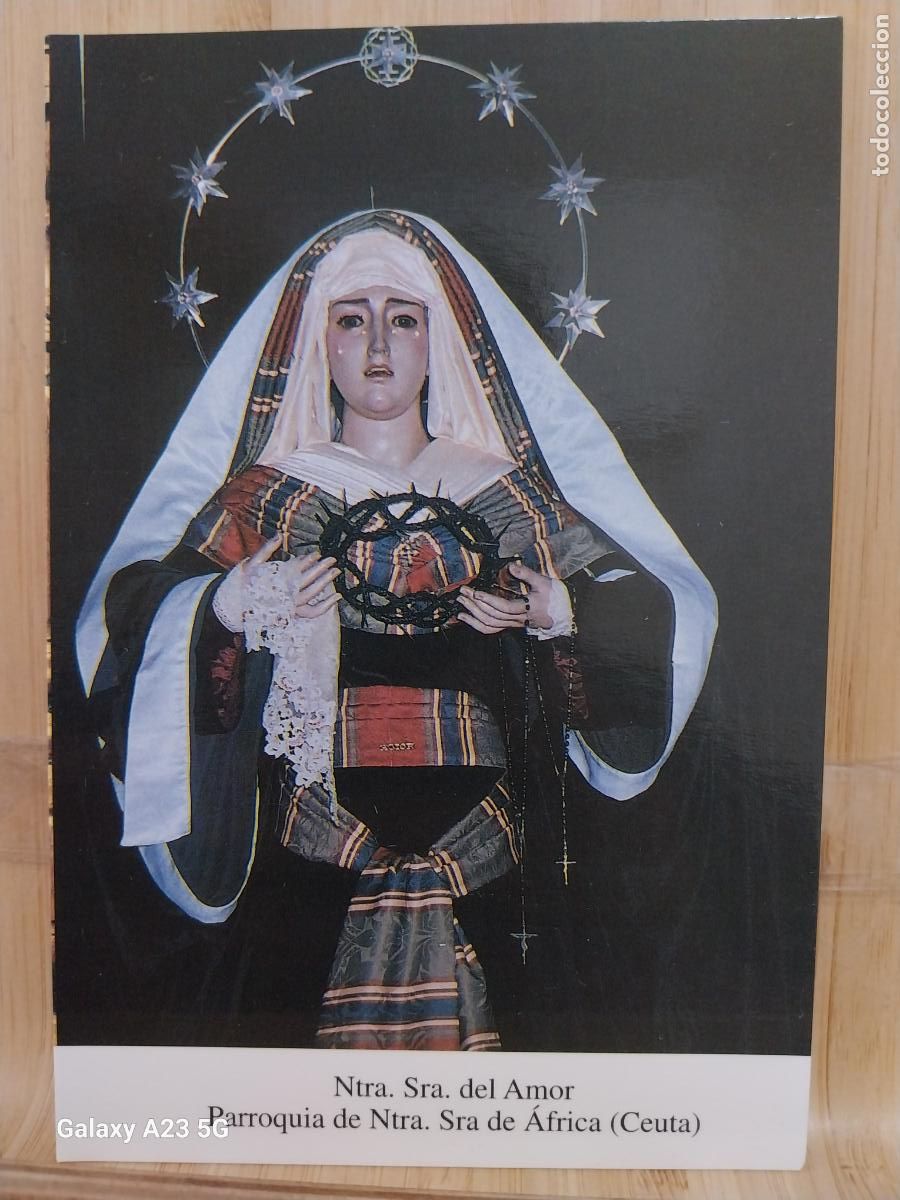 Postales: IGLESIA SE&Ntilde;ORA DE AFRICA VIRGEN NTRA SRA DEL AMOR CEUTA TARJETA DORSO BLANCO TAMA&Ntilde;O POSTAL