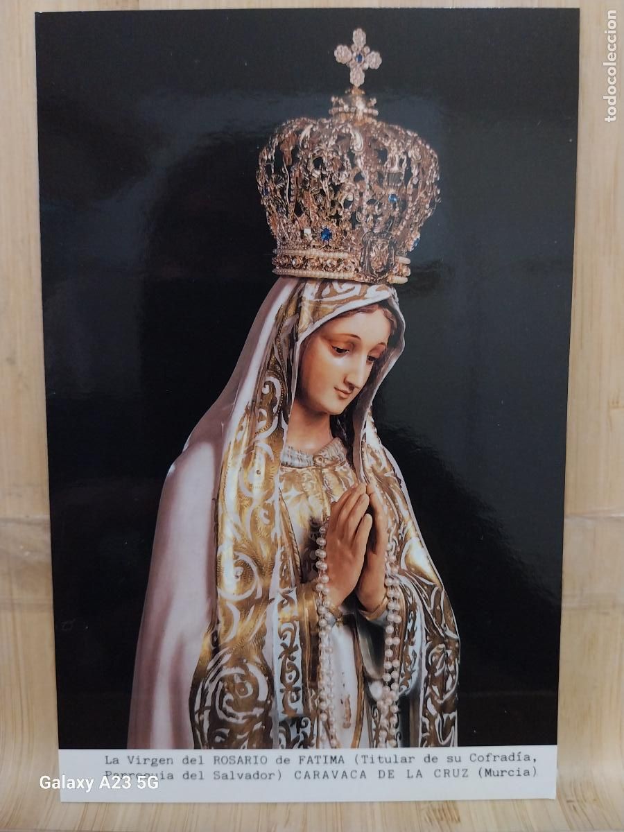 Postales: CARAVACA CRUZ VIRGEN NTRA SRA DEL ROSARIO DE FATIMA MURCIA TARJETA ED VISTABELLA PLEGARIA