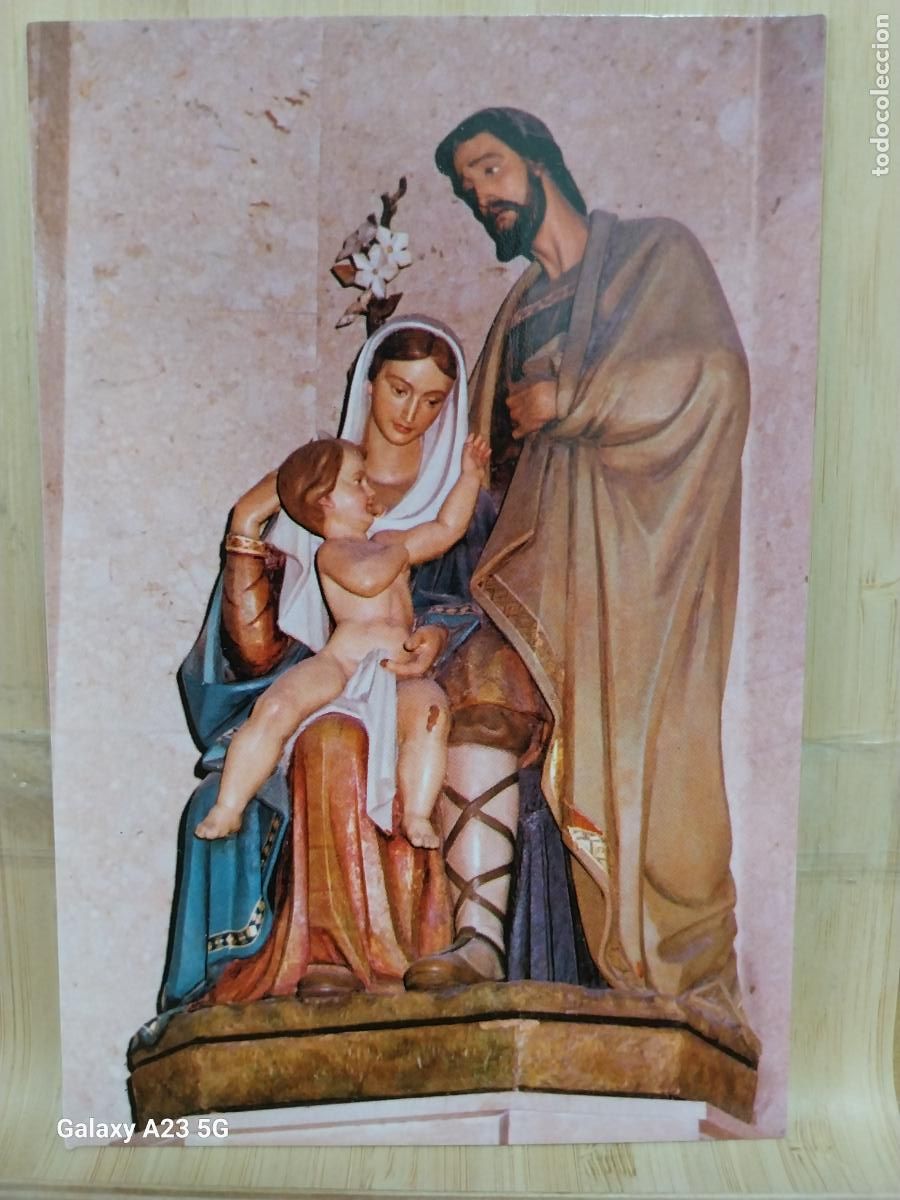 Postales: SAGRADA FAMILIA STA MARIA DE GRACIA CARTAGENA MURCIA TARJETA TAMA&Ntilde;O POSTAL ASOC BELENISTA